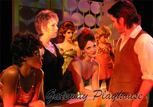 April Nixon, Kiira Schmidt, Leah Sprecher & James Ginnever in "Big Spender"